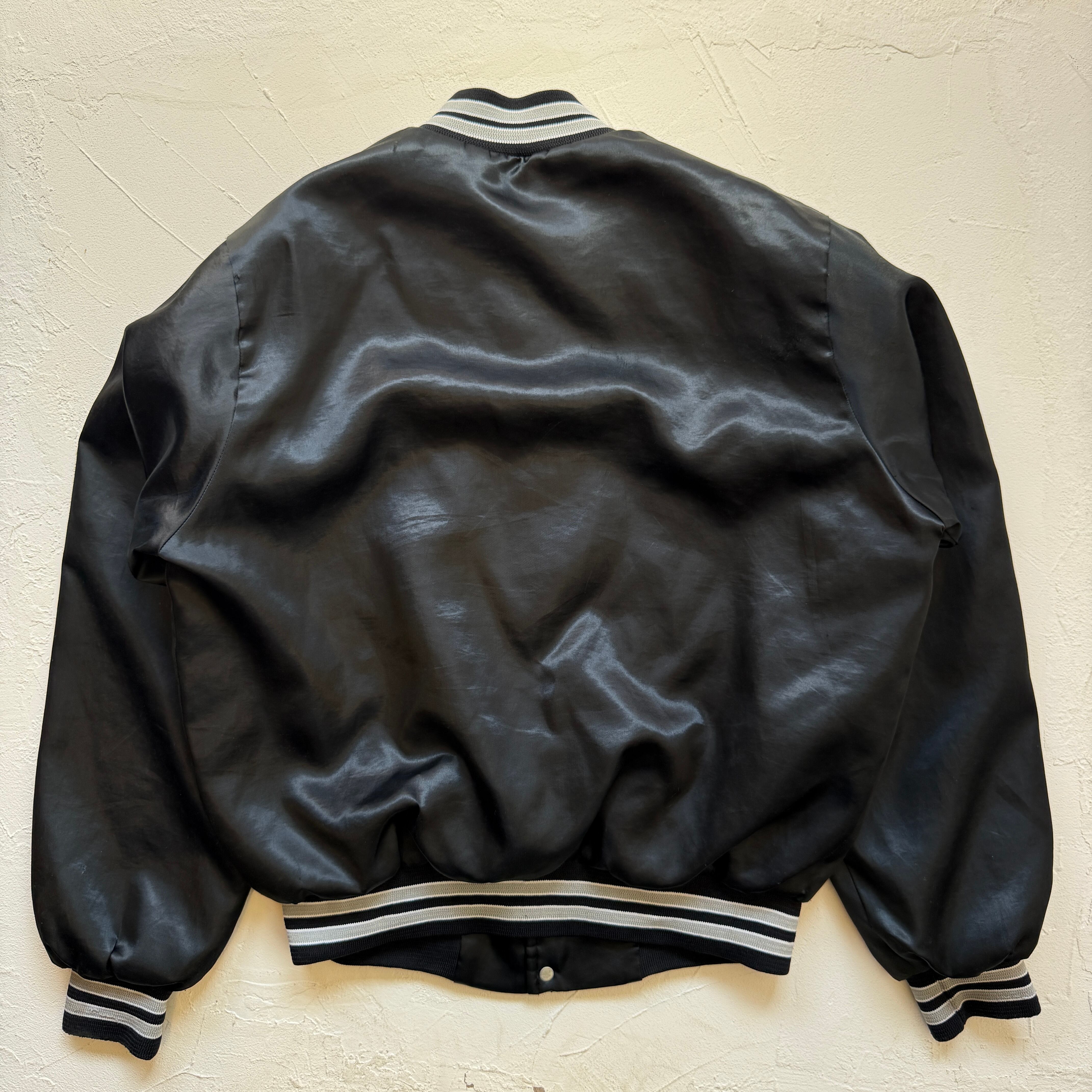 RAIDERS ChalkLineスタジャン レイダース NFL USA製 古着 Chalk Line RAIDERS スタジャン XL NFL ロサンゼルス - メルカリ