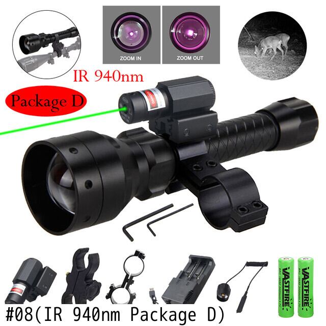 新作 緑/赤レーザードットサイトT50ズーム可能な赤外線ハンティング