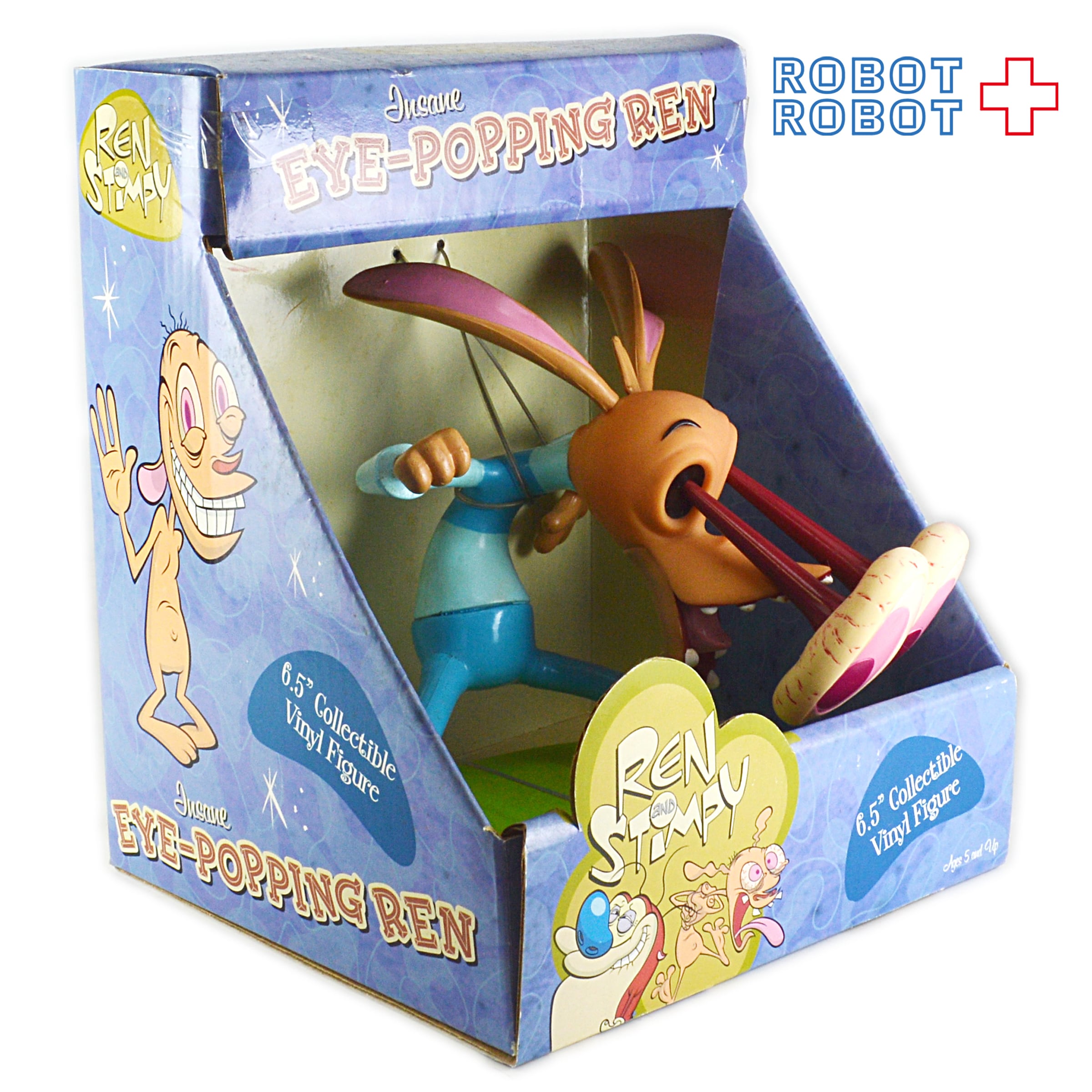 2004年製レン&スティンピーフィギュア3体セット Sababa Toys サババトイ レン＆スティンピー 目玉飛び出しレン | ROBOTROBOT