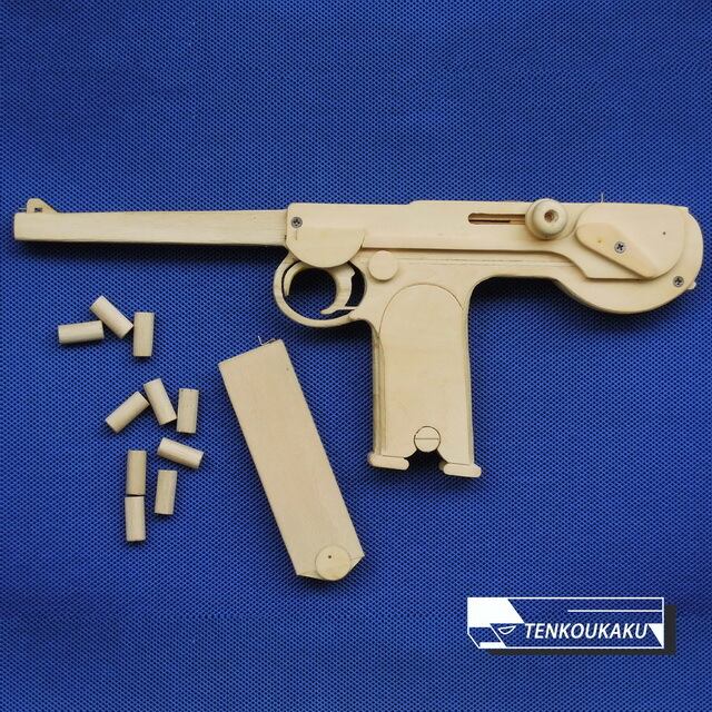 ブローバックする輪ゴム銃（連射＆排莢機能付）製作解説書