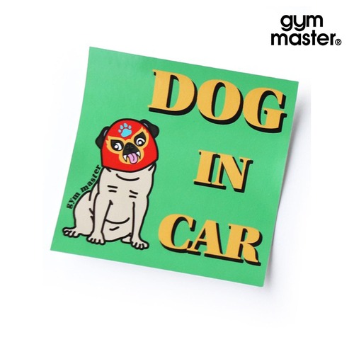 gym master ジムマスター ジムっ子 ステッカー|おもしろ キャラクター デザイン シール 6×8.8cm G799649 DOG-IN-CAR