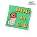 gym master ジムマスター ジムっ子 ステッカー|おもしろ キャラクター デザイン シール 6×8.8cm G799649 DOG-IN-CAR