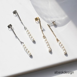 ＼期間限定1000円ポッキリ／【ネコポス便】ミディアムパールピアス　1745