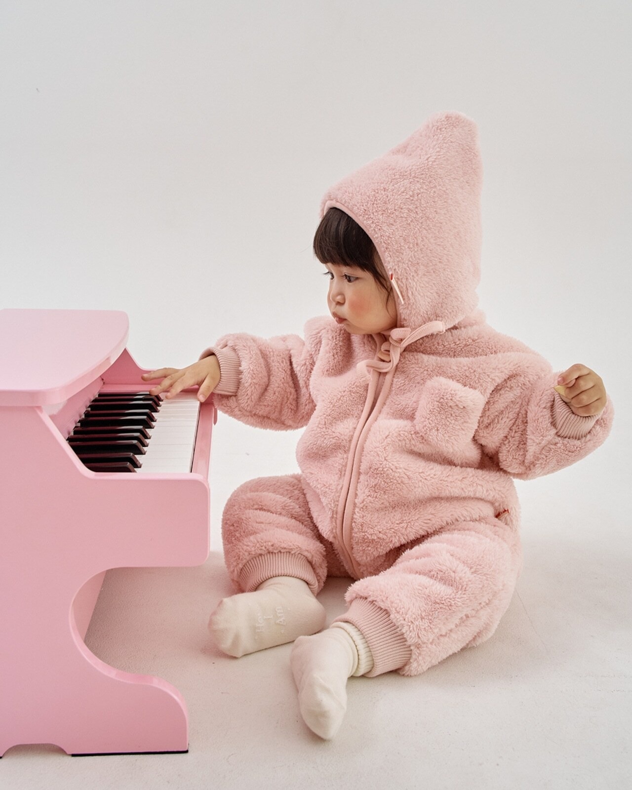 韓国子供服 / 26Autumn / 〖取寄〗HereIam / キンダーボンネットハット / ベビー服 *FREE(1~3歳)*