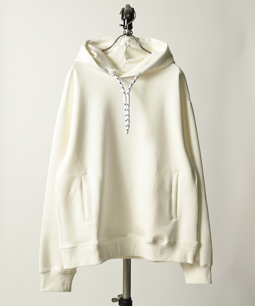 MMMM cardboard punch pull hoodie (WHT) 24060M23