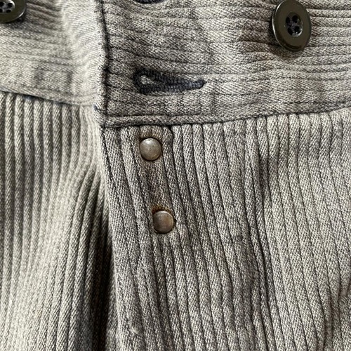 30-40s Savo ファーマーズ 針式シンチ コットンピケ グレー W32 詳細写真13
