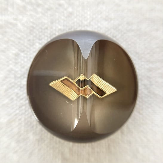 ゴールドダブルダイヤ×ブラウン 28㎜