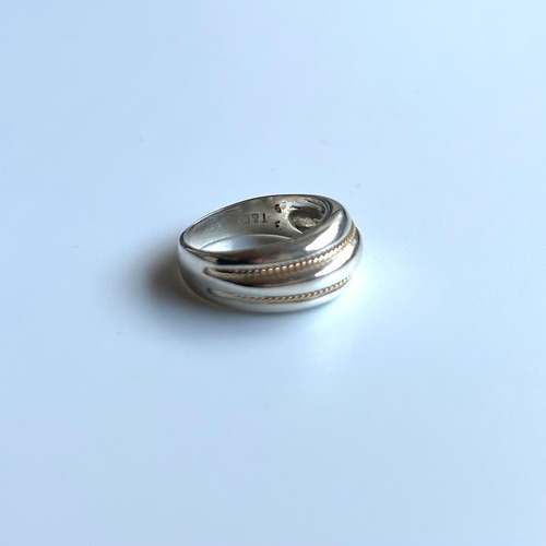ヴィンテージティファニー sterling silver×750gold combination ring