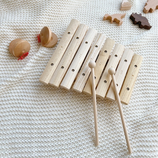 シンプル 木琴 Wooden 8 tone xylophone | こどもの楽器 音楽 木の楽器