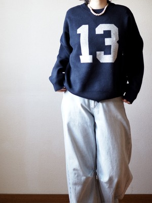 No.ロゴニット <ネイビー>