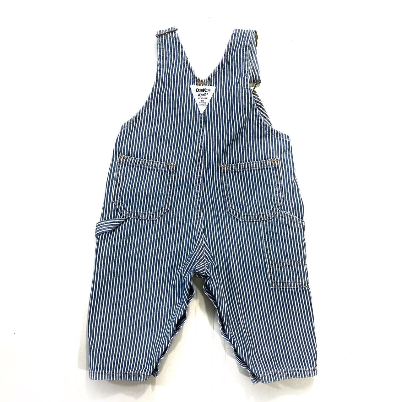 little levi's 18mo デニムロンパース　ストライプ 古着 little levi's 18mo デニムロンパースストライプ 古着