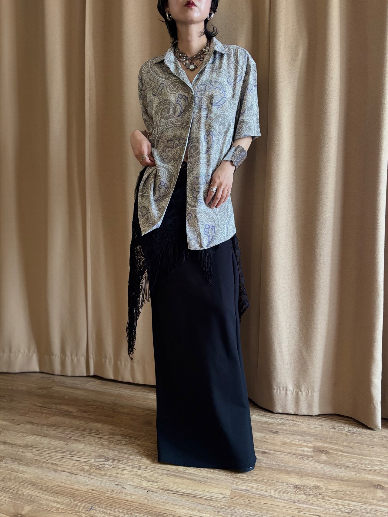 paisley pattern classic shirt-5256-6