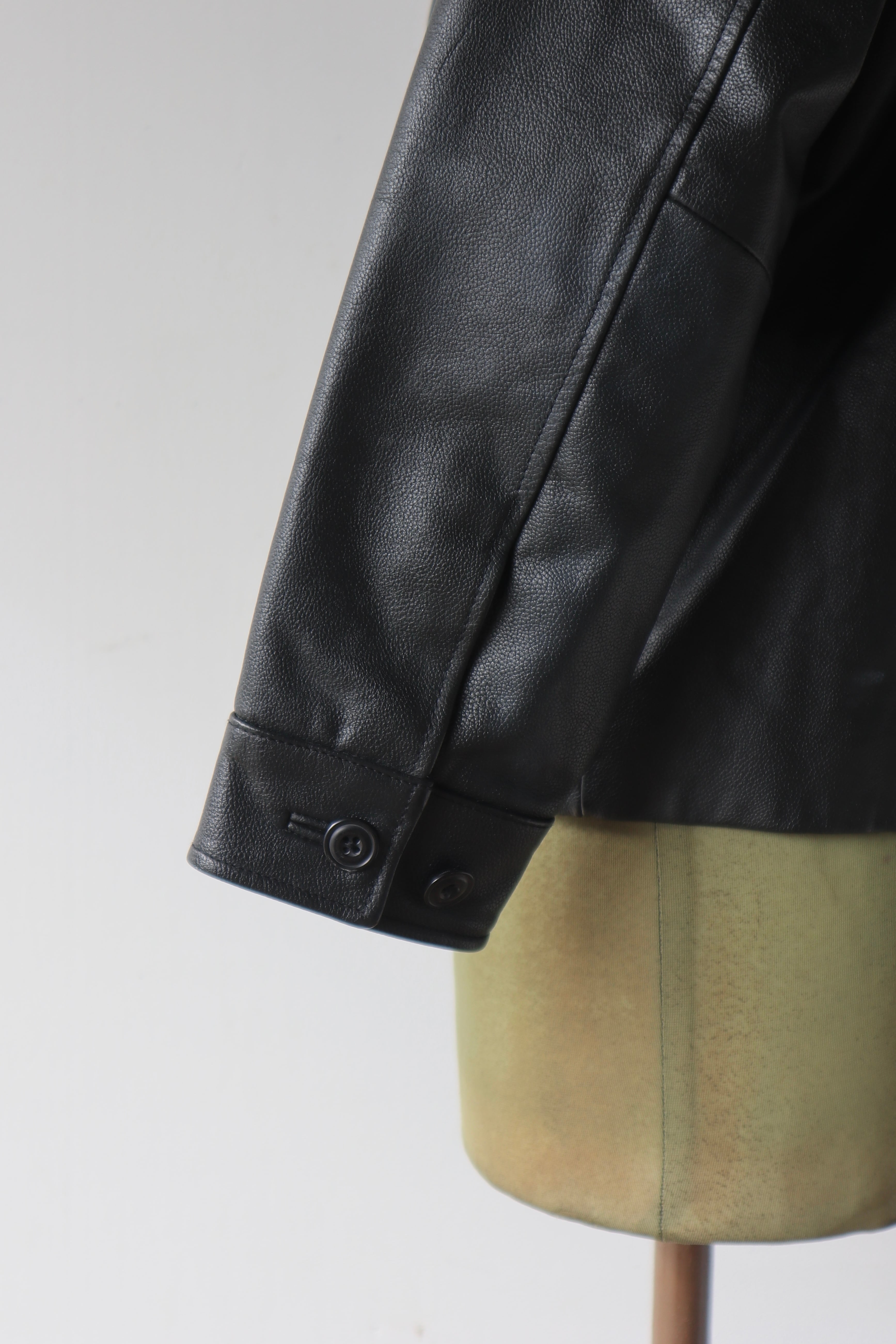 old gap leather jacket | naname