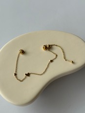 SS マグネットスライドラブチェーンブレスレット