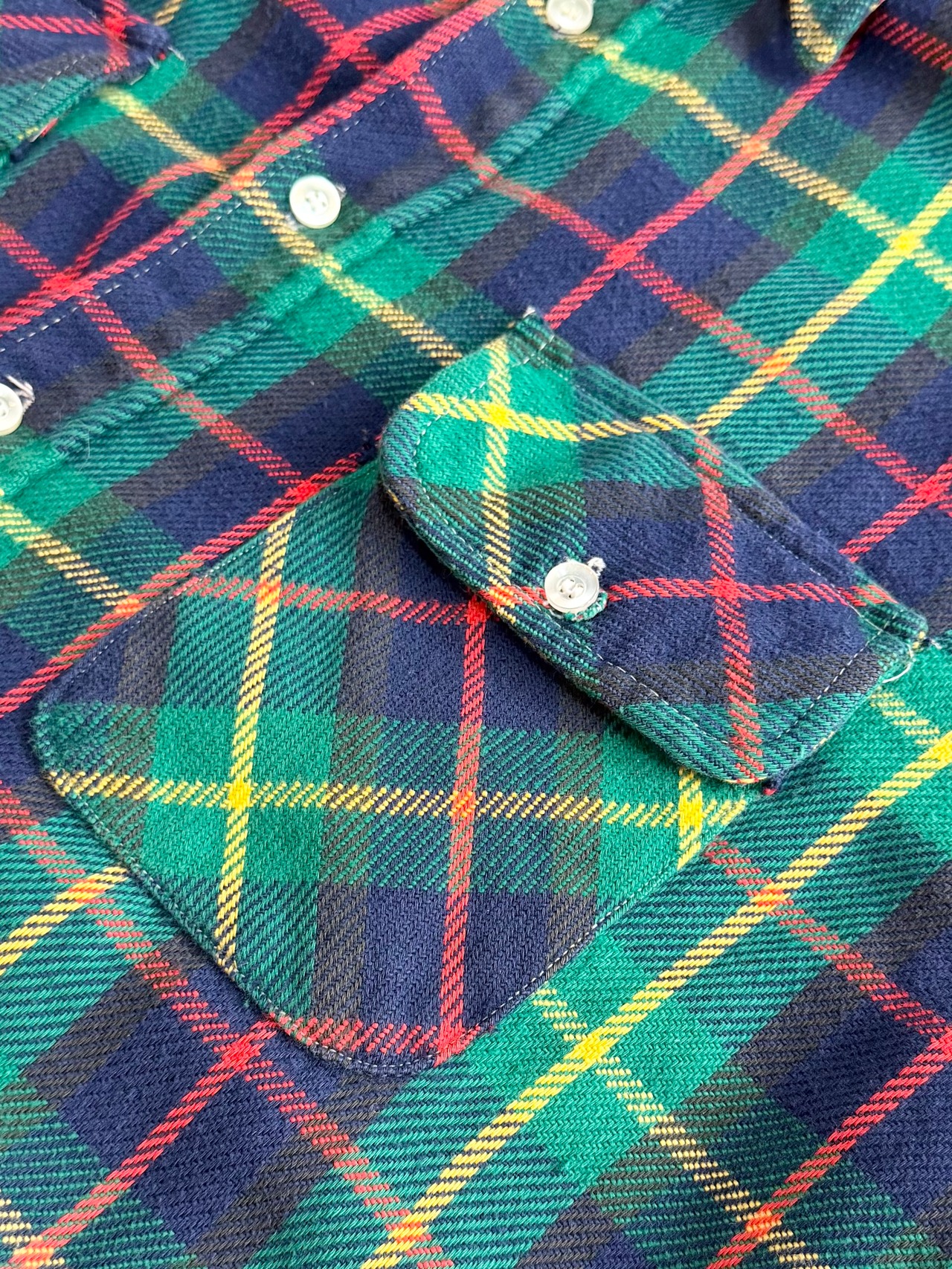 70s KLONDIKE FLANNEL SHIRT Size 16 1/2