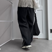 【受注予約:3月上旬入荷予定】サイドラインストレートイージーPT/ブラック