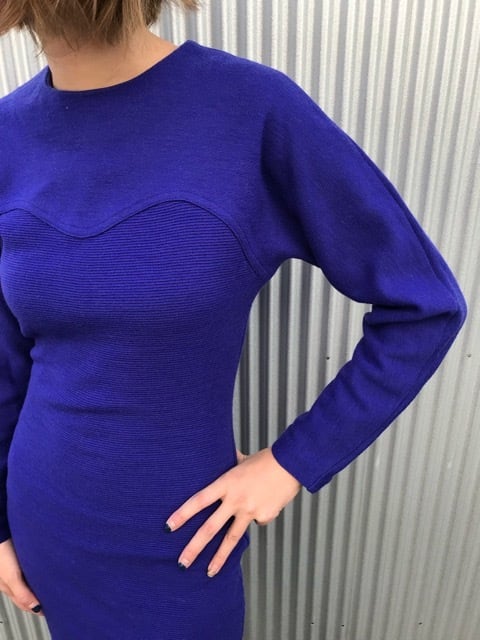 Vintage purple knit dress ( ヴィンテージ パープル ニット