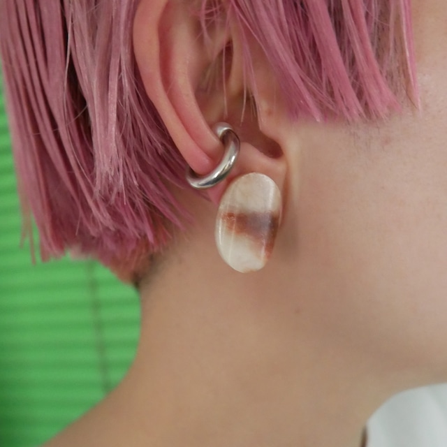 Nuance marble earring