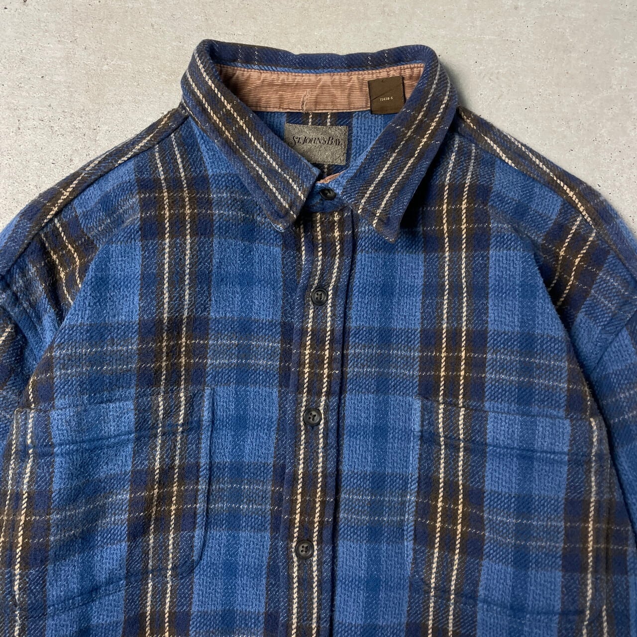 90〜00年代 Stjohn'sBay 長袖 ヘビーネルシャツ チェックシャツ メンズ