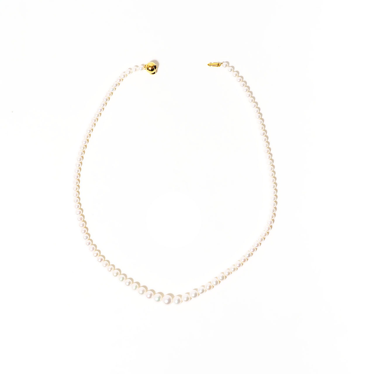 淡水パールグラデーションネックレス(MENSサイズ)