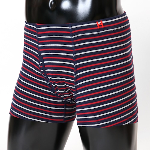 2 Way Multi-Stripe Stretch Boxer Brief　Navy