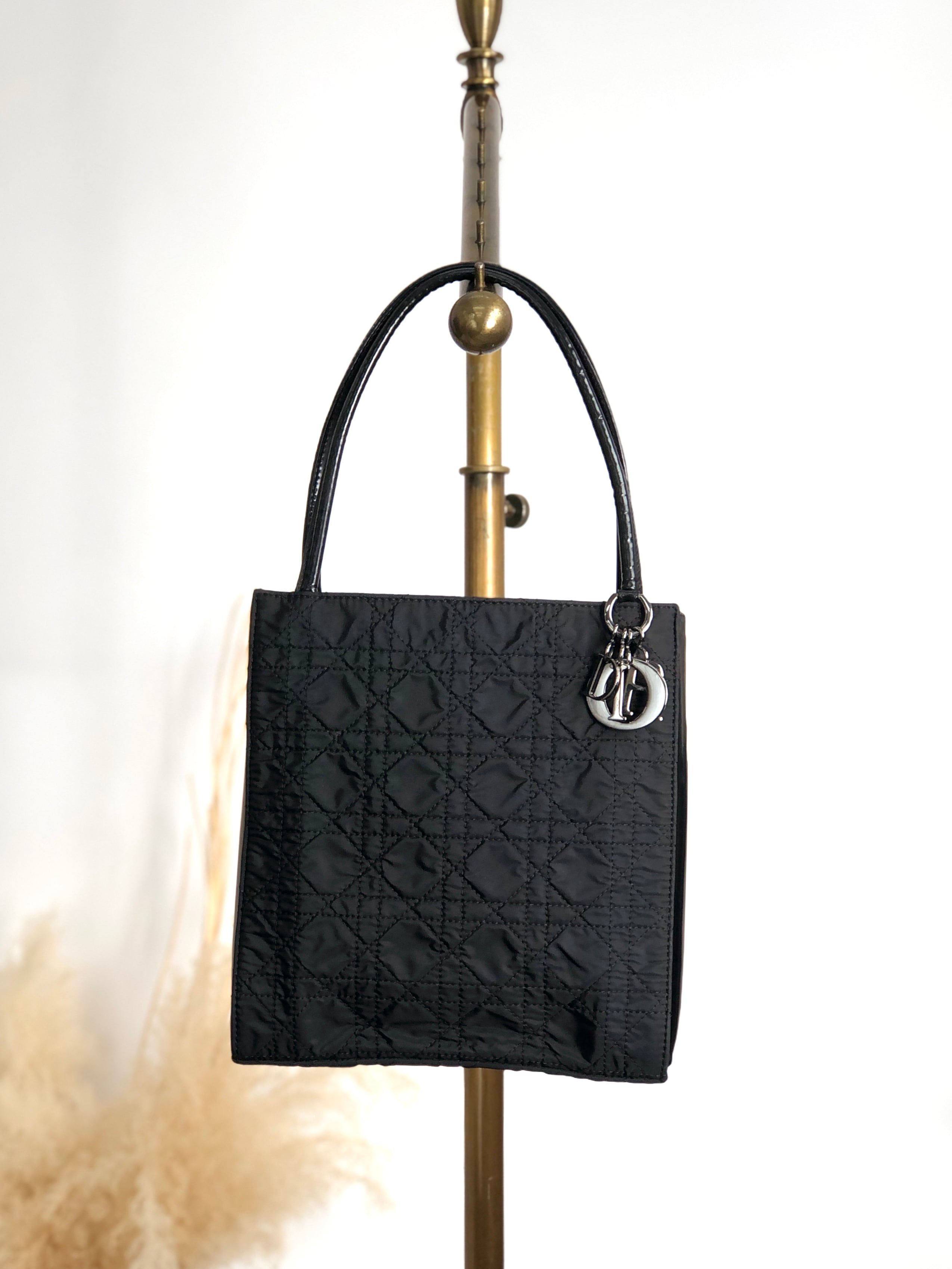 クリスチャンディオール ヴィンテージ ハンドバッグ 中古】Christian Dior クリスチャンディオール ハンドバッグ ブラック