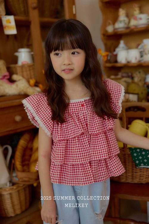 【即納】<melikey>  Juju kang kang nasi blouse