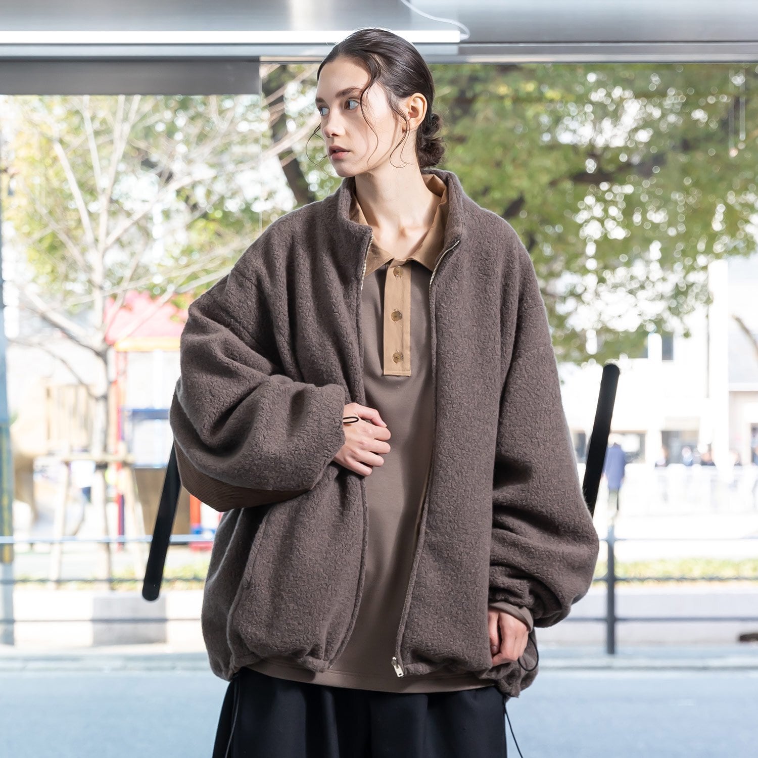 VOAAOV REVERSIBLE BOA BLOUSON(BROWN) VOBZ-K82 | IAAAM ONLINE STORE