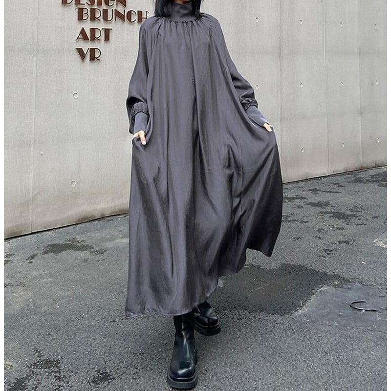 ハイネックドレープルーズワンピース ON0238