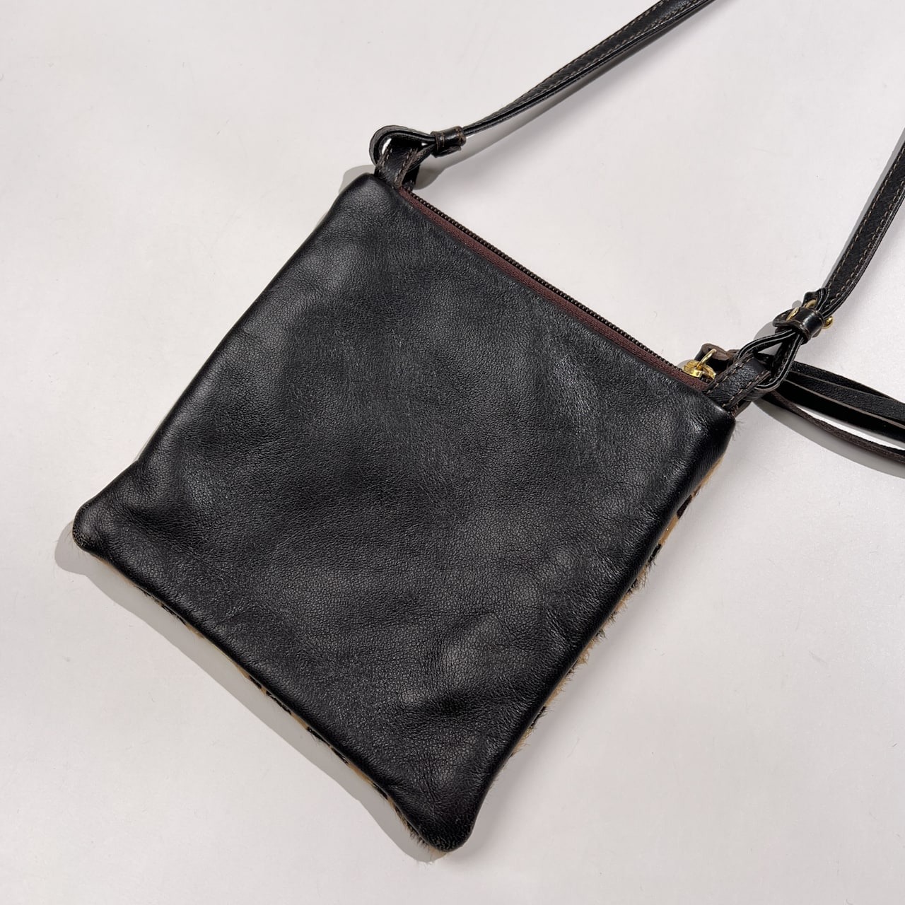 Silvia Kelvyn シルヴィアケルビン イタリア製 ハラコ レオパード ショルダーバッグ ミニ ポシェット