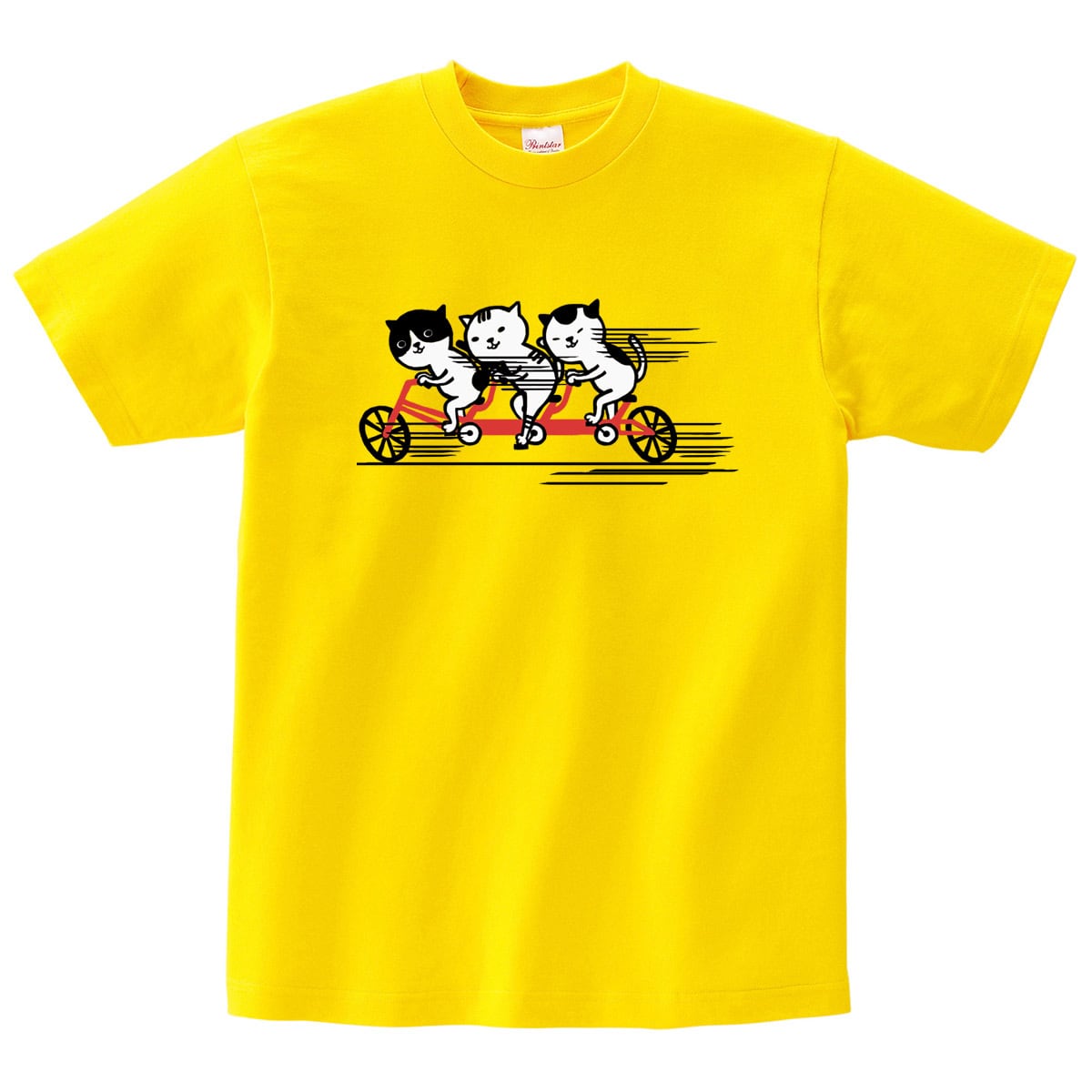 自転車ネコ Tシャツ おもしろ 猫 Tシャツ cat35 猫服 ゆるキャラ ねこ柄 猫柄