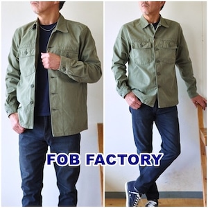 FOB FACTORY　（FOBファクトリー）　 F2362 　ファティーグジャケット / ユーティリティーシャツ / メンズ / ミリタリー / 日本製 / FATIGUE JACKET