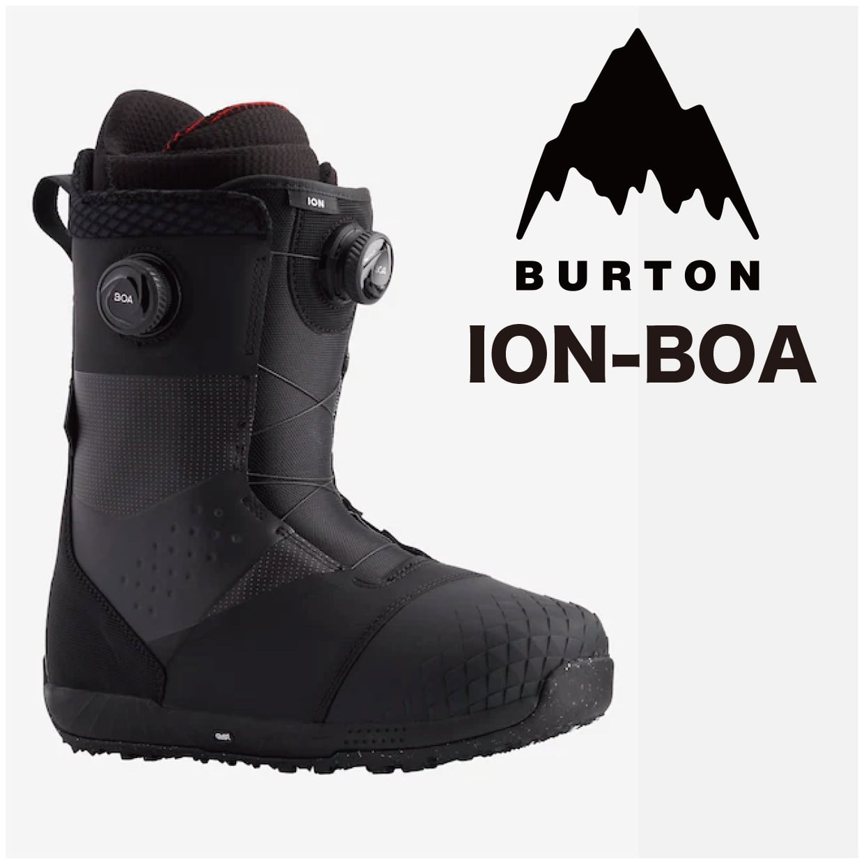 23-24年モデル BURTON . 『 ION BOA 』. Black . バートン . アイアン ...