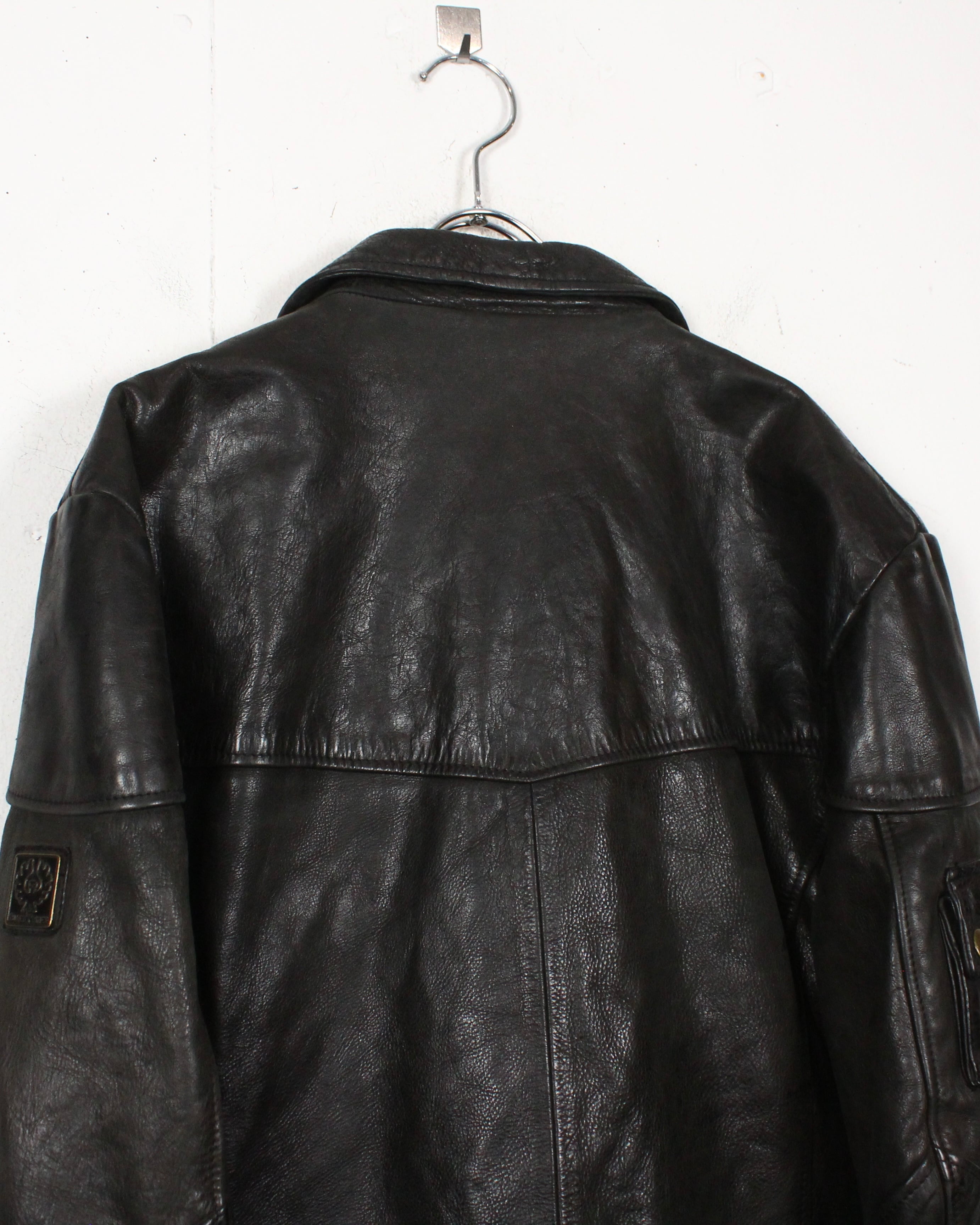 Caka act2】“Belstaff BLACK PRINCE” Special Leather Coverall Jacket