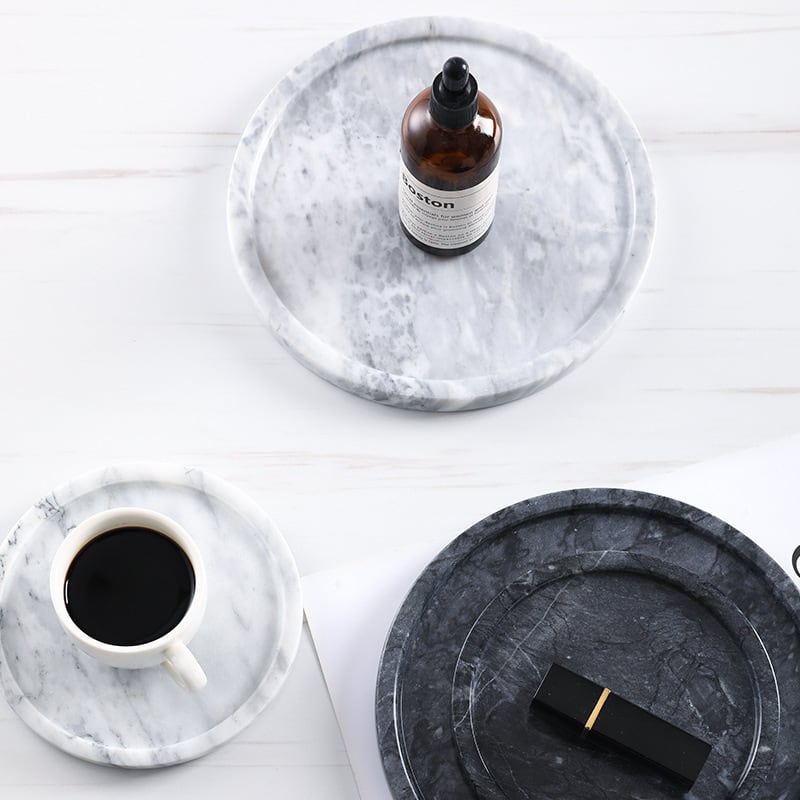天然大理石ラウンドトレイ | chouette TOKYO