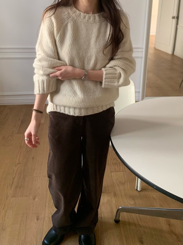 (予約) fl lanel / City corduroy pants 2color