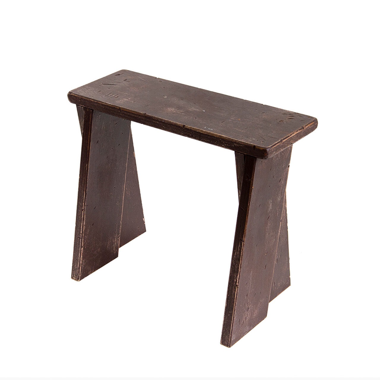 AGED BENCH STOOL<Soil Brown>