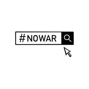 NO WAR  # NOWARTシャツ ms94 戦争反対 戦争撲滅 世界平和 メッセージ 選べるサイズデザイン