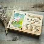 【送料無料】★ペット　メモリアルウッドプレート(写真縦型)★ギフトラッピング可能♪