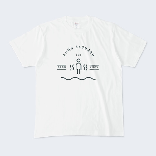 サウナ部Tシャツ-03（ホワイト）