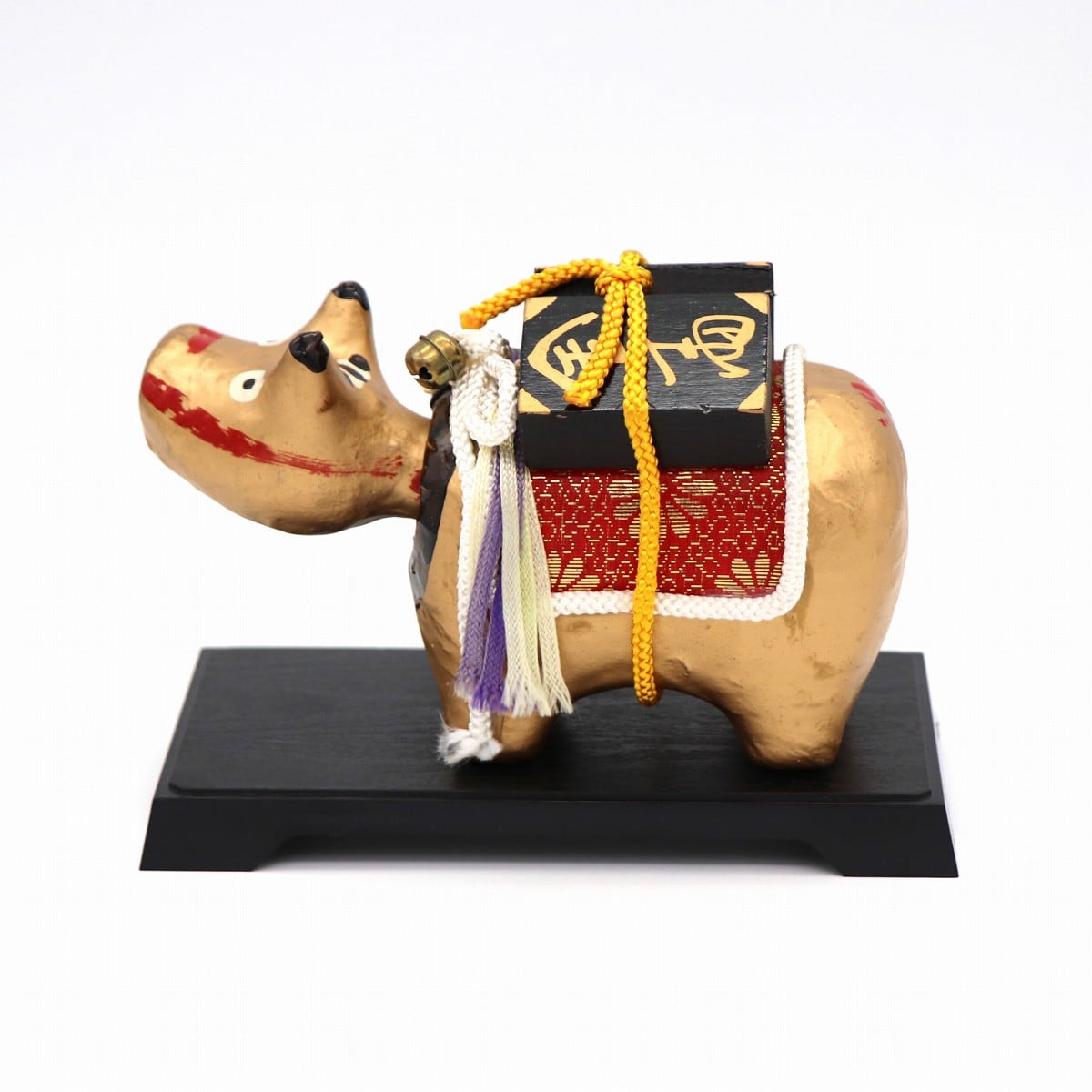 赤べこ 郷土玩具 縁起物 金運のお守り サイズ鼻先~尾（42cm）傷汚れ