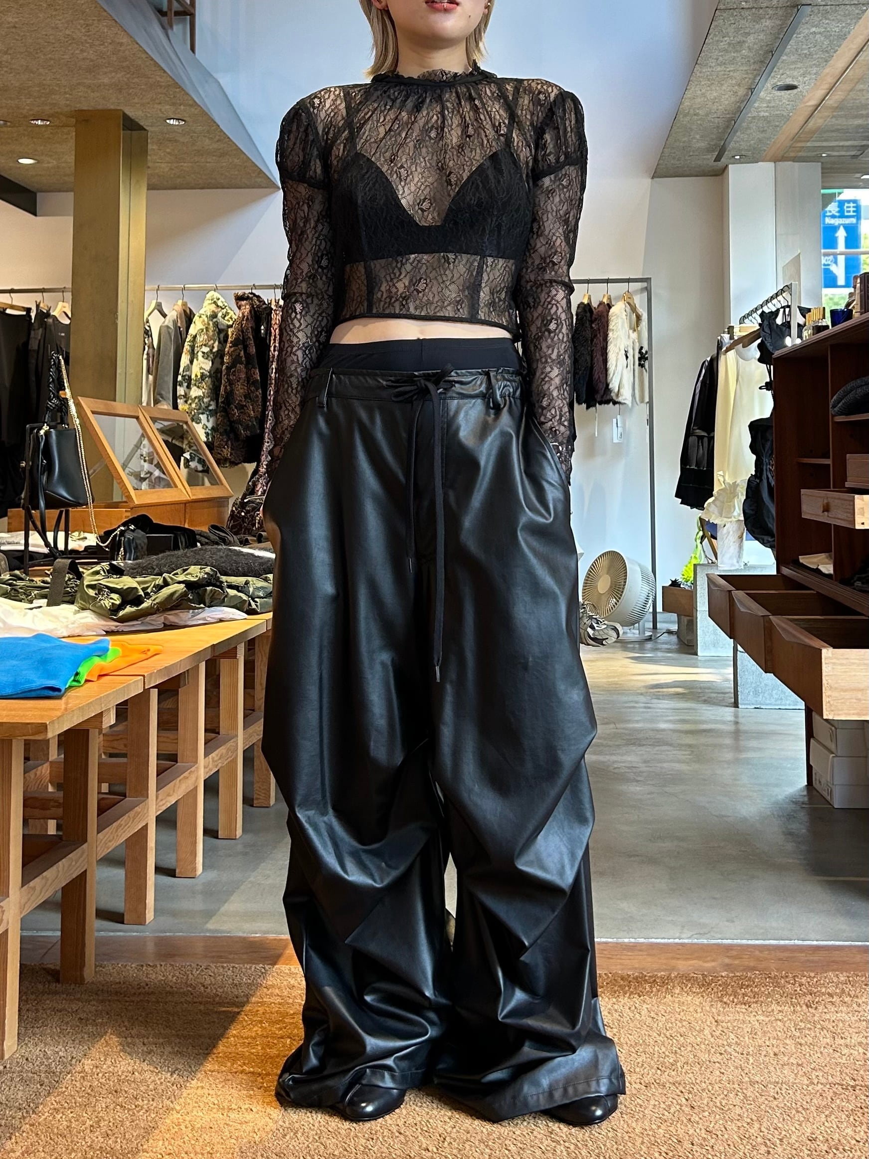 24AW】FETICO フェティコ / LACE SHEER TOP / レーストップス | TRENT 