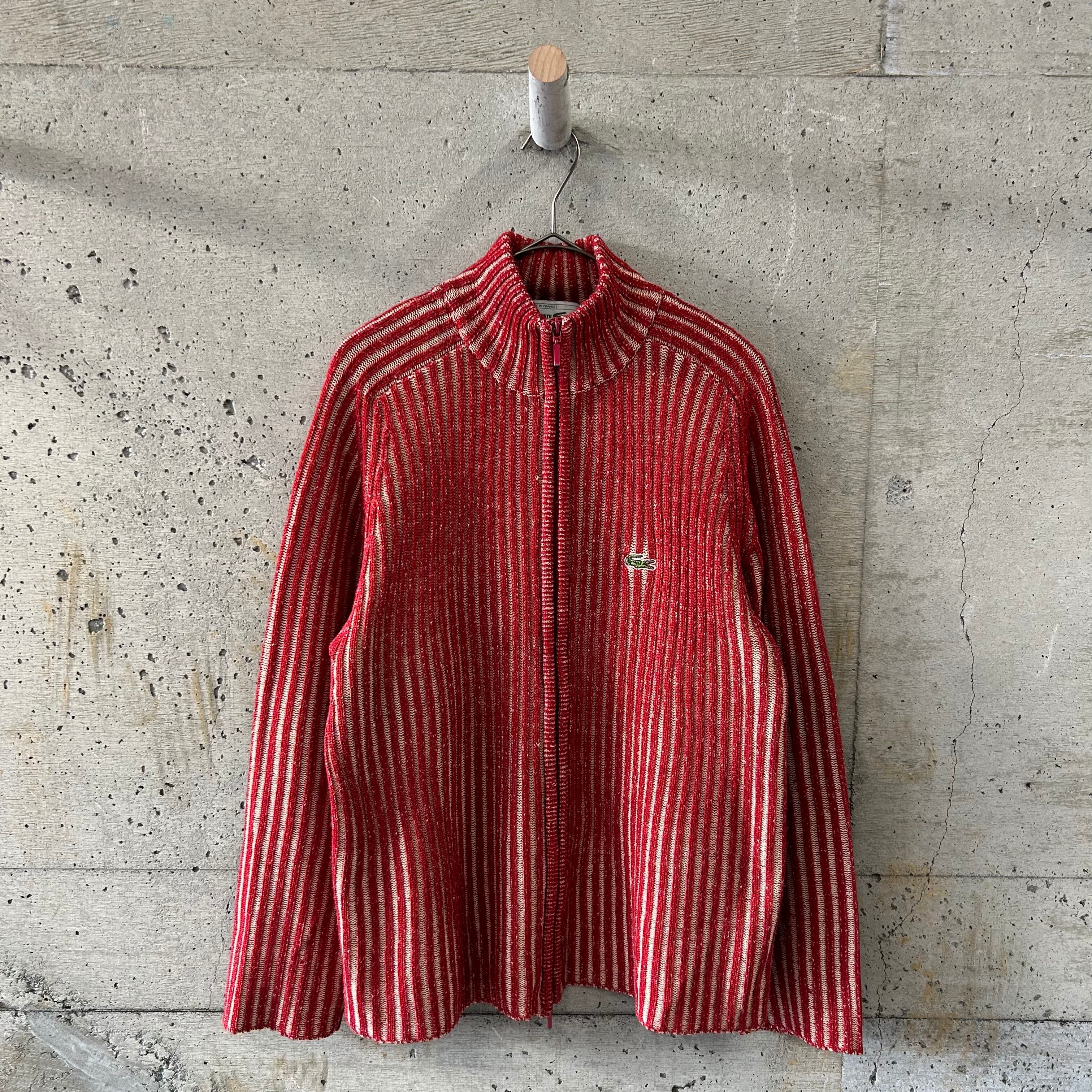 Striped 3D knit cardigan