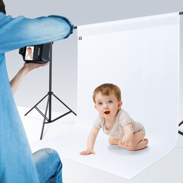 UTEBIT 背景布 白 100 x 150 cm 撮影用 白布 撮影 背景 折りたたみ 撮影用背景シート 白い布 厚手 白 スクリーン 撮影 布 白 バックグラウンド 写真撮影 スタジオ 背景シート 白 撮影 ビデオ 対応 ポリエステル