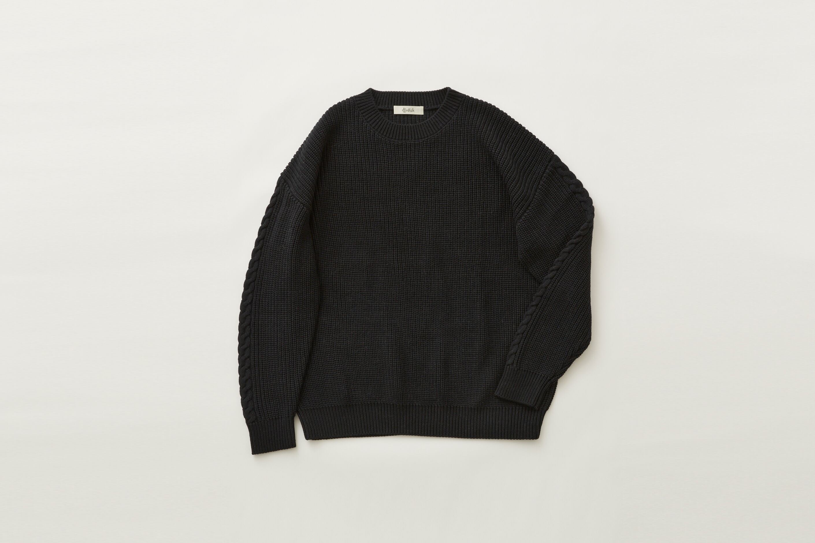 Rib stitch sweater（elf-212K58） / セーター / black / レディース