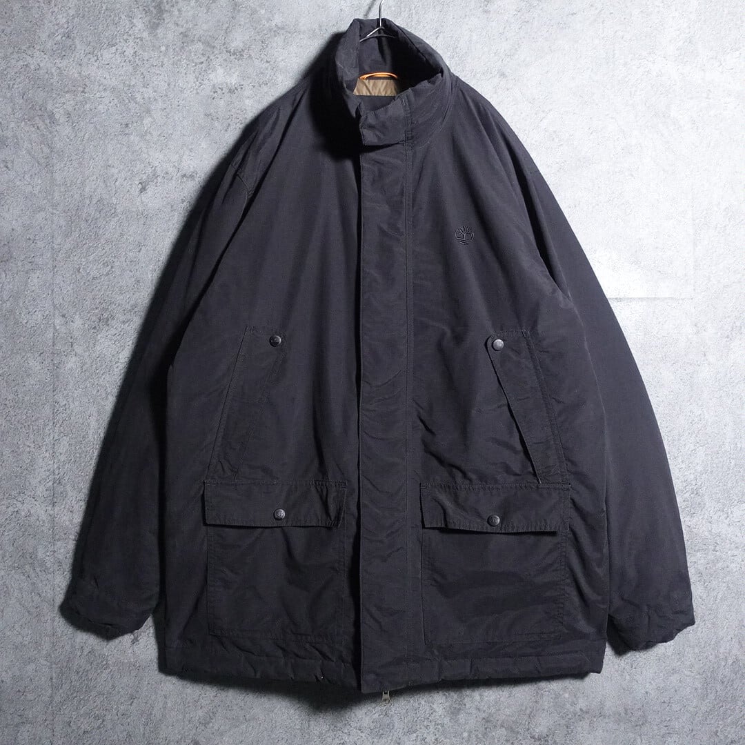 90s “Timberland” Black embroidery 4-pocket design down jacket