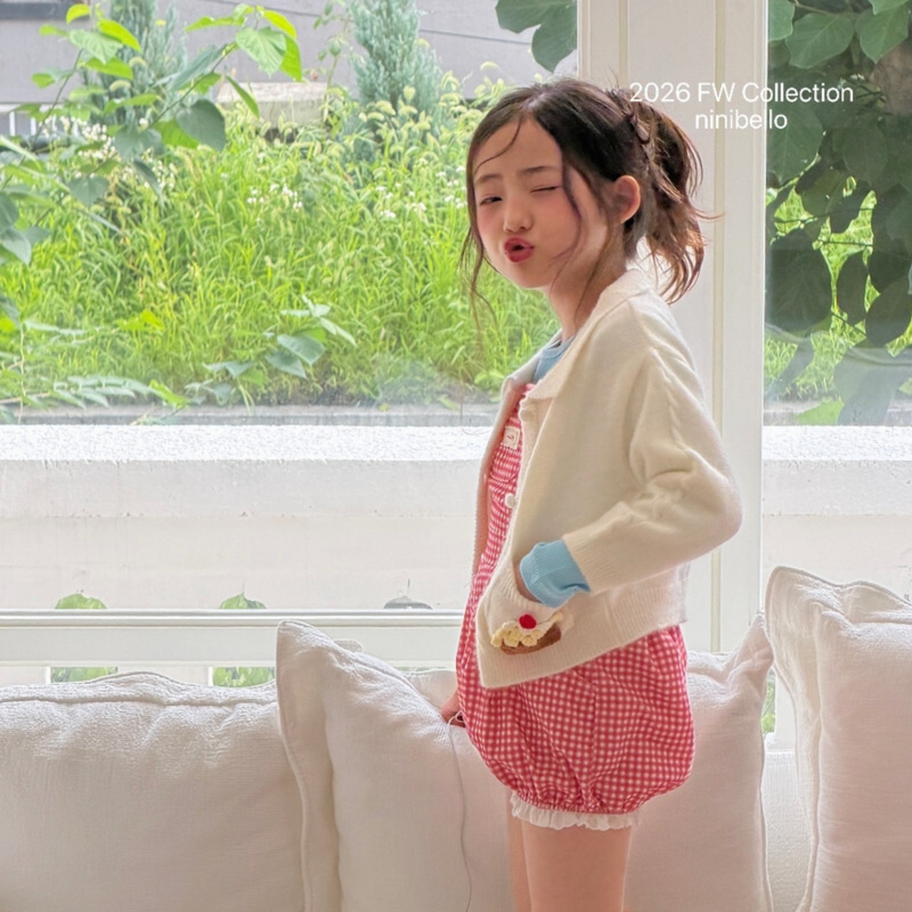 【取寄/韓国直送】ninibello カップケーキニットカーディガン｜夏服｜韓国子供服｜26/AT