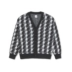 POLAR / 	LOUIS CARDIGAN HOUNDSTOOTH