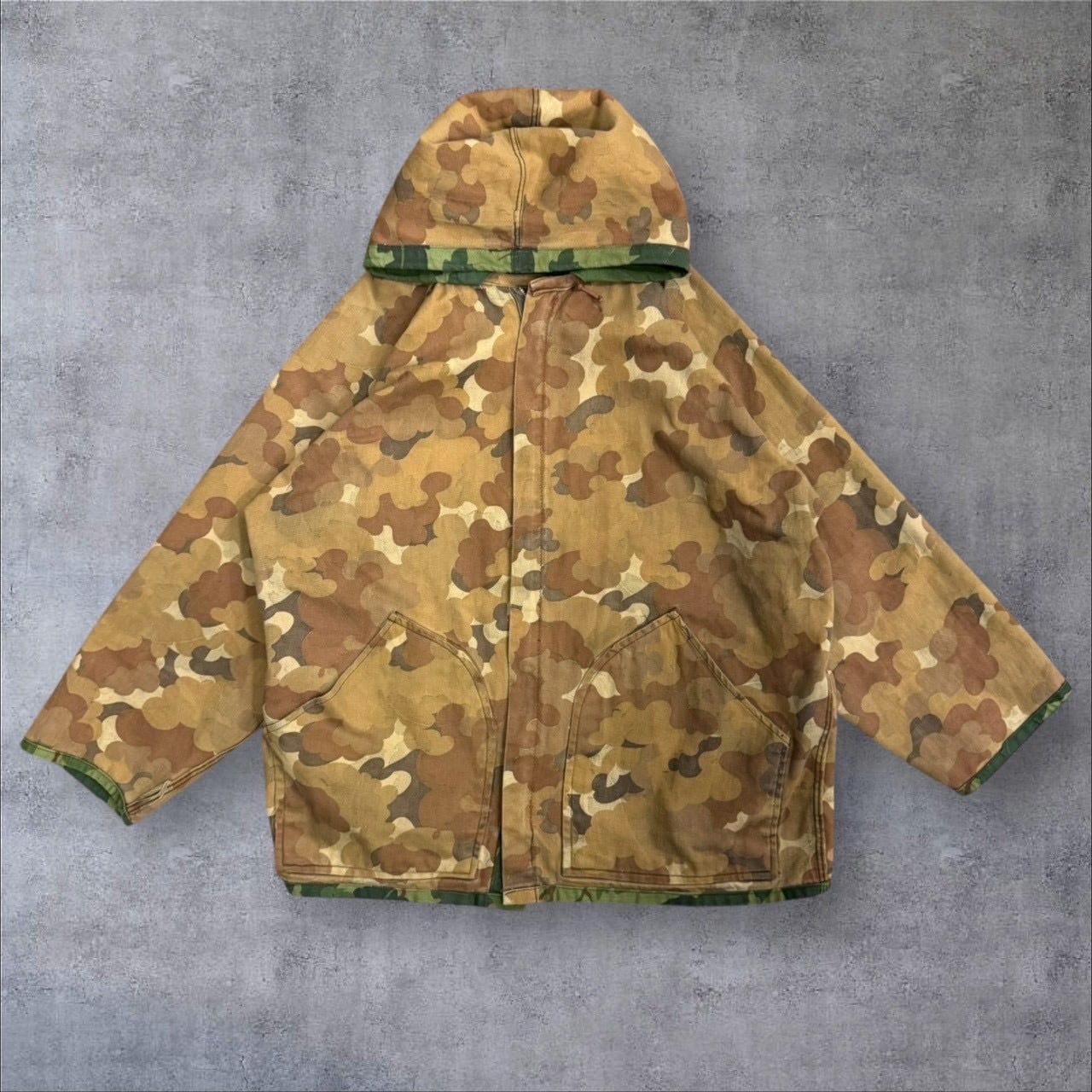 60's~ KAMO Mitchell Camo Pattern Reversible Jacket | spike osu