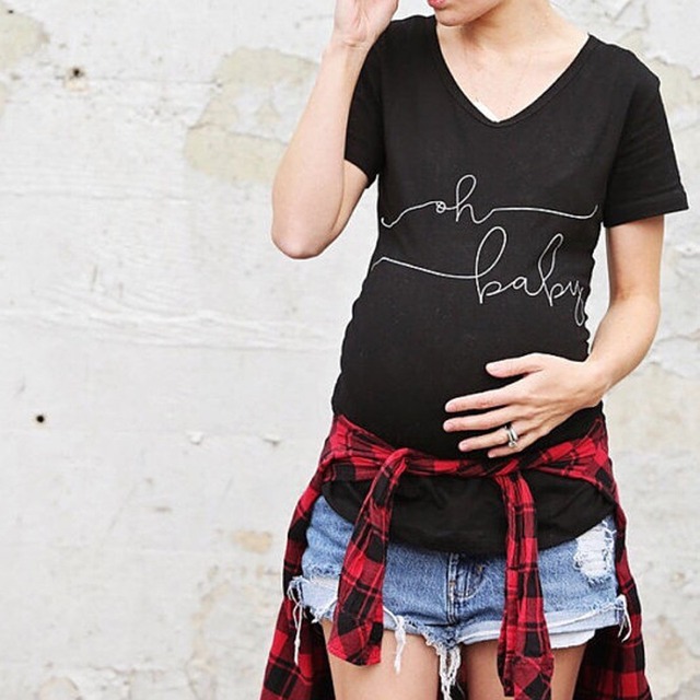 面白い半袖マタニティtシャツ快適なコットングラフィックマタニティtシャツマタニティー用tシャツトップス妊娠中の女性